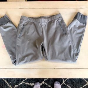 UNIQLO gray fleece lined joggers